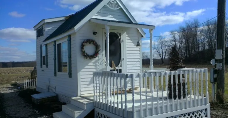 A Woman Who Built Her Tiny House To Live In With Her Rescue Animals
