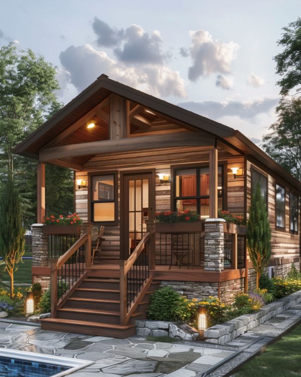 He lost his job, his home, and his hope… until a local carpenter built him a tiny cabin in the woods. Inside is a dream come true.