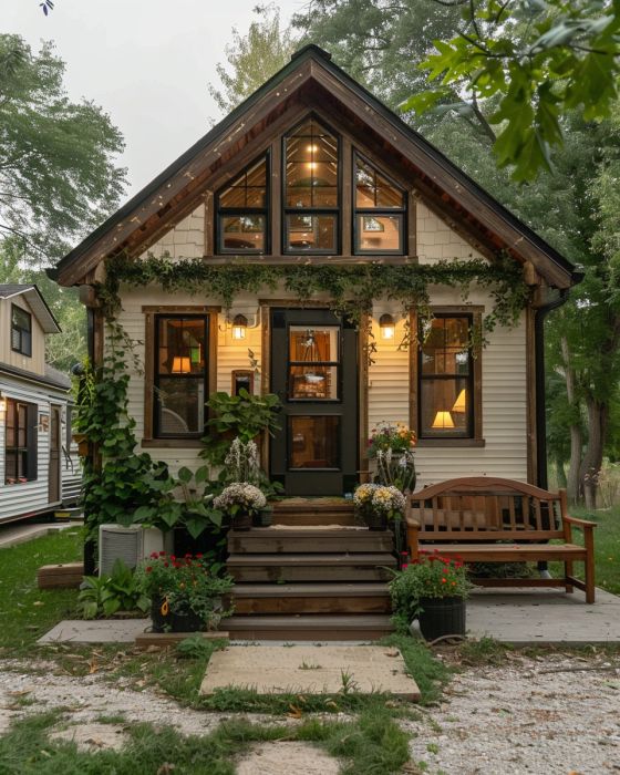 She was lighting candles to keep her kids warm in an abandoned shed — until the day a tiny home showed up in her life.