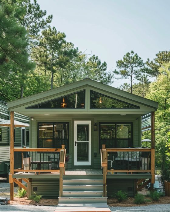 She was lighting candles to keep her kids warm in an abandoned shed — until the day a tiny home showed up in her life.