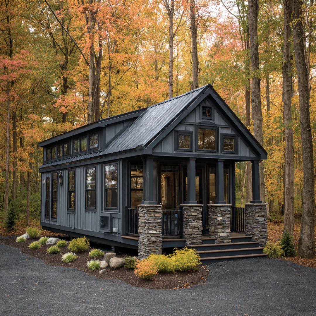 She escaped an abusive marriage with nothing but her kids and a backpack… now she’s safe in a tiny house that feels like heaven.