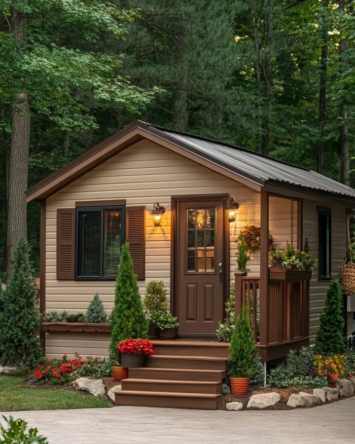 Floodwaters destroyed her home overnight. Days later, she stepped into a tiny house and burst into tears at what she saw inside.