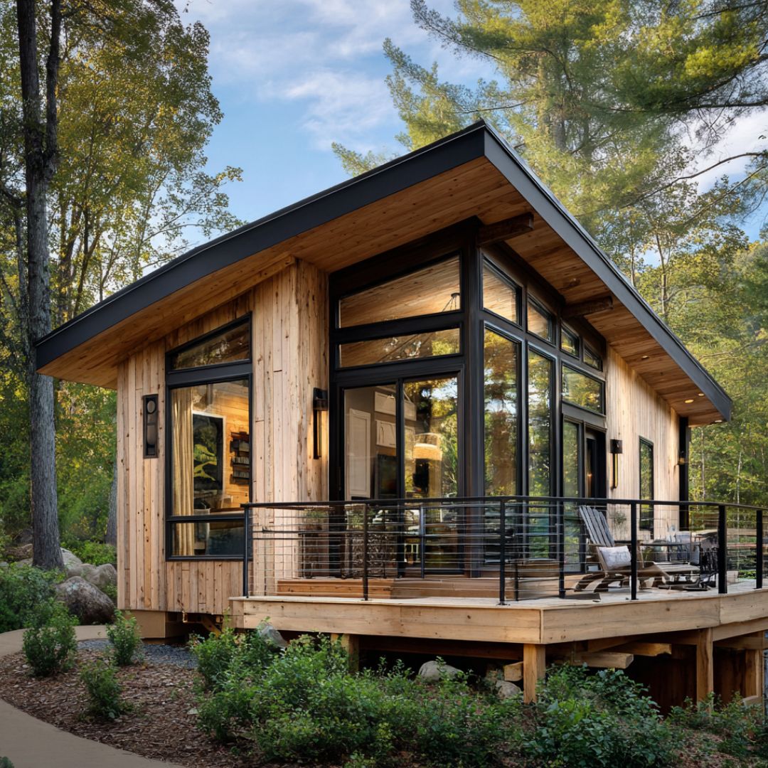 With nowhere to go, she found hope in the form of a tiny house gift. Now she lives in luxury surrounded by nature.