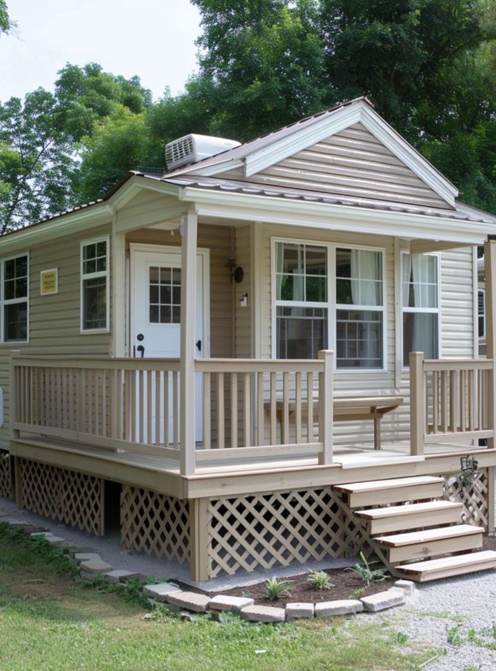 After living in her car for months, she saw her reflection in the bathroom mirror of her new tiny home… and broke down in relief.