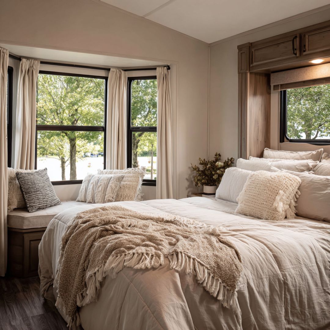 The exterior of the Scandinavian-style tiny home may seem simple, but the interior is absolutely stunning