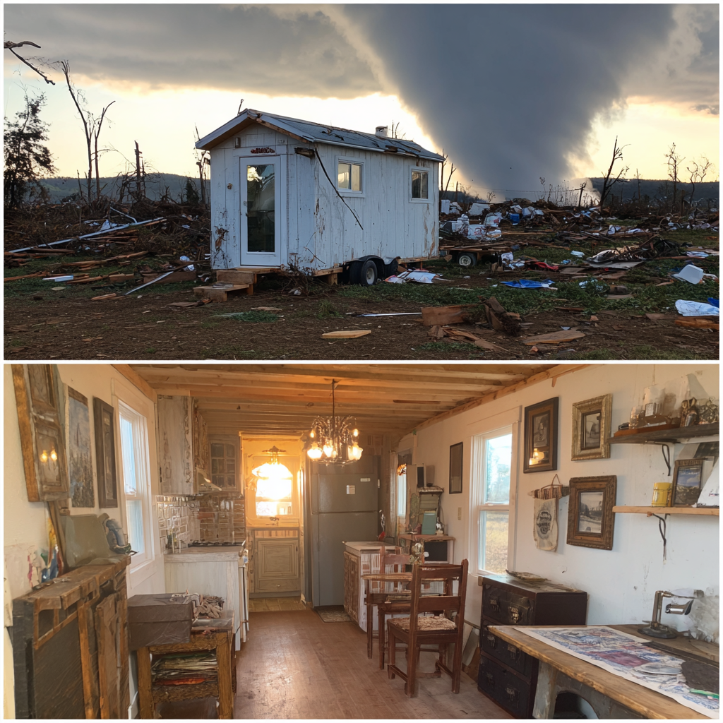 The tornado took everything she owned — except her courage. Now she lives in a tiny home that feels like a palace