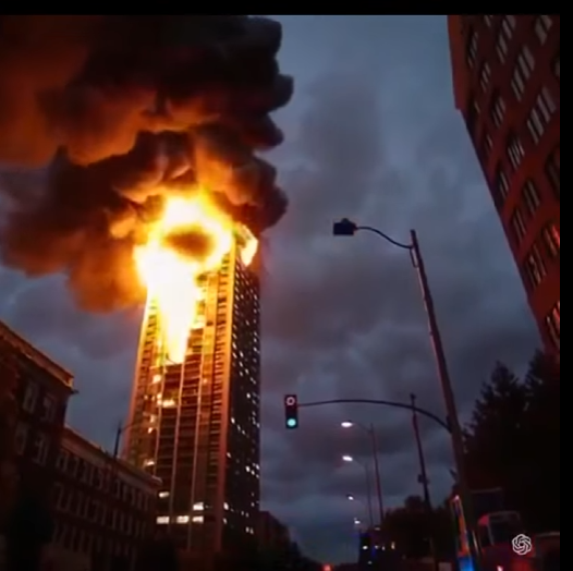 BREAKING NEWS Just hours ago, a tremendous fire broke out