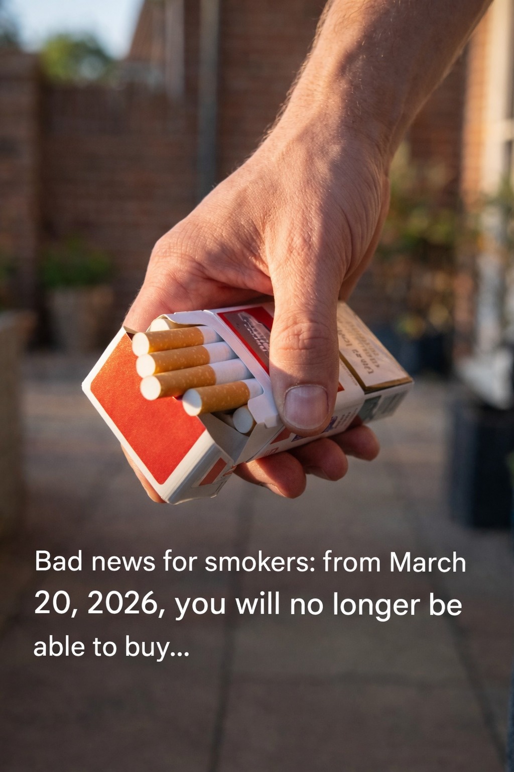 Price per pack of cigarettes: tax, margin and increase