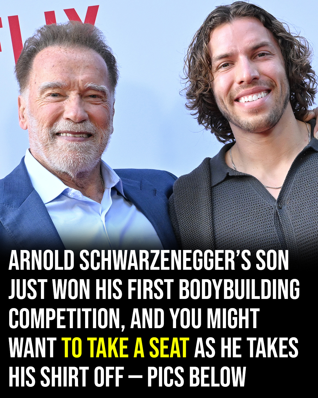 Arnold Schwarzenegger’s son wins first bodybuilding competition – and the photos are jaw-dropping