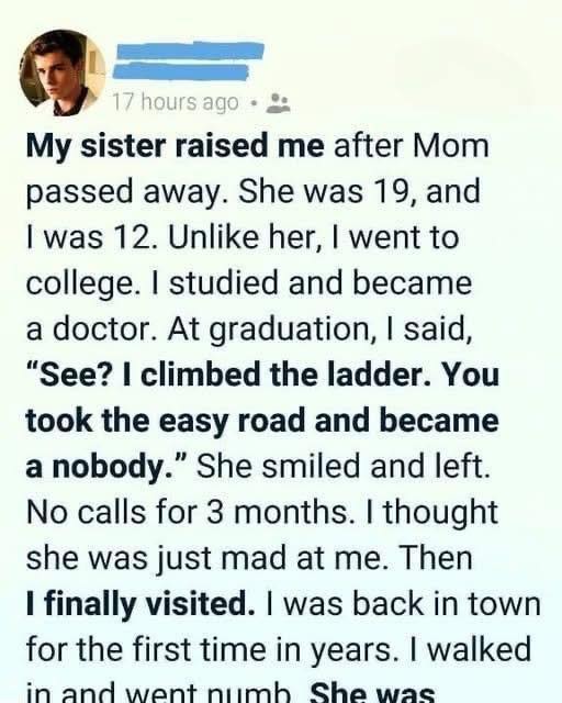 I Told My Sister She Took the Easy Road — What I Found When I Finally Came Back Broke Me