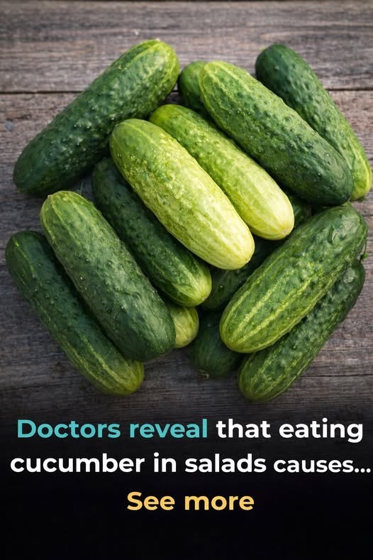 Doctors reveal that eating cucumber in salads causes…