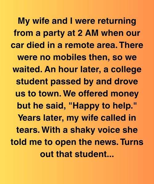 **The Student Who Saved Us at 2 AM — A Heart-Stirring Story of Courage, Compassion, and Quiet Redemption That Reminds the World How One Selfless Act in the Darkest Hour Can Restore Hope, Humanity, and the Unseen Strength of Ordinary People**