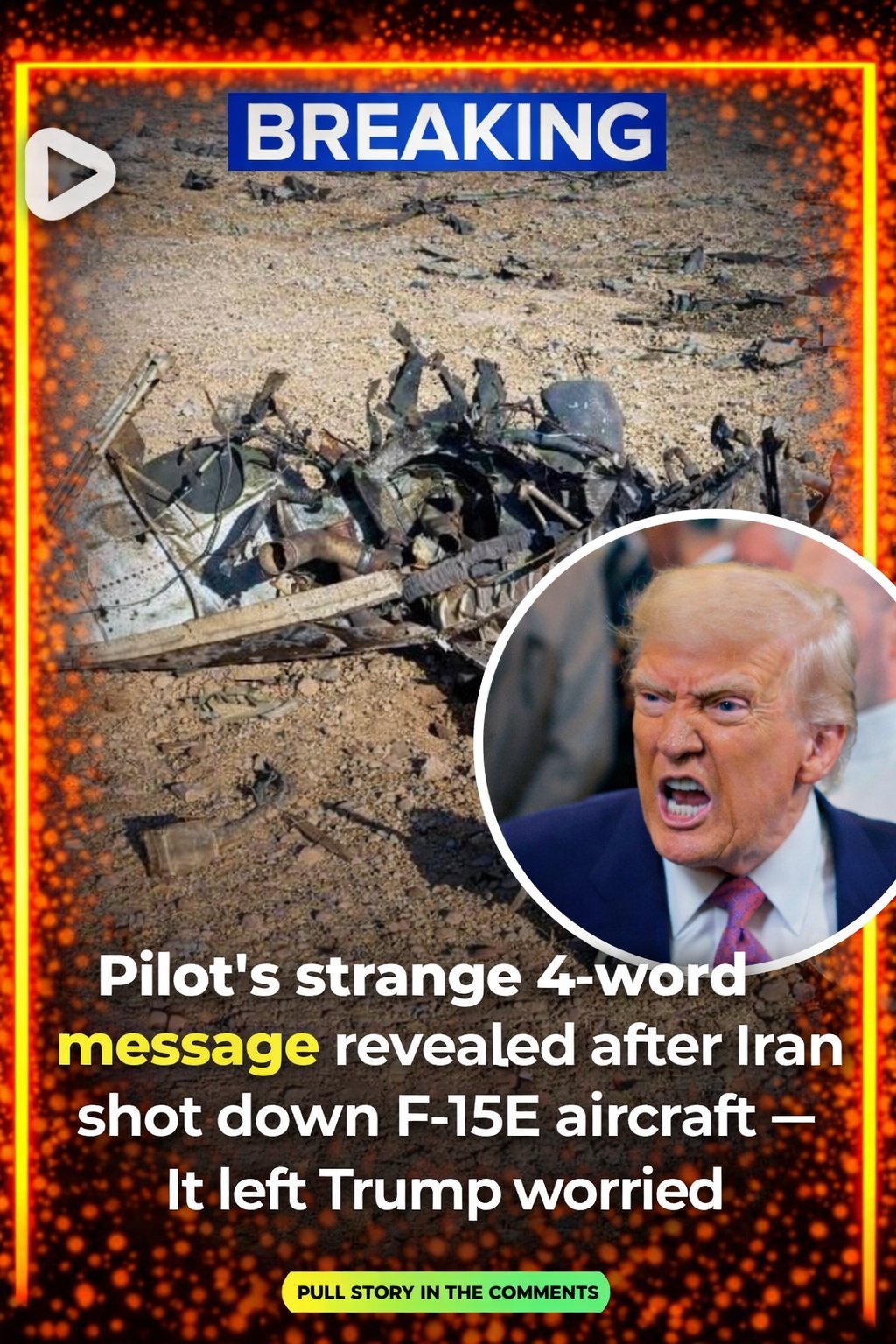 Pilot’s strange 4-word message revealed after Iran shot down F-15E aircraft