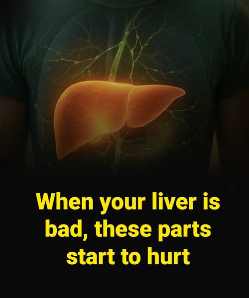 When your liver is bad, these parts start to hurt